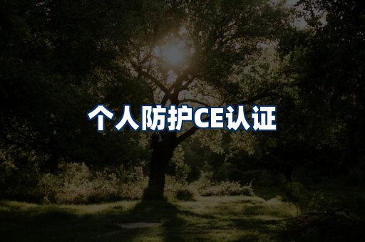 个人防护CE认证